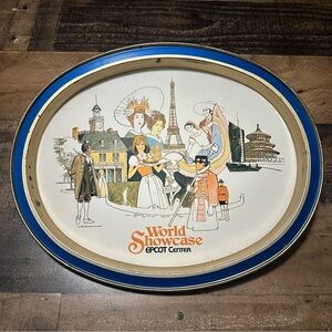 Walt Disney World EPCOT World Showcase Metal Tray